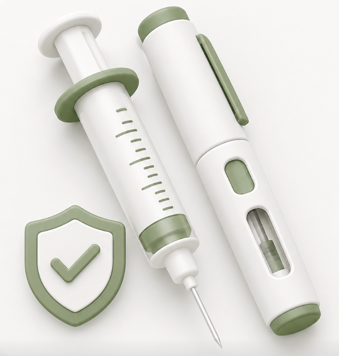 Syringes, Needles or Pen Tips